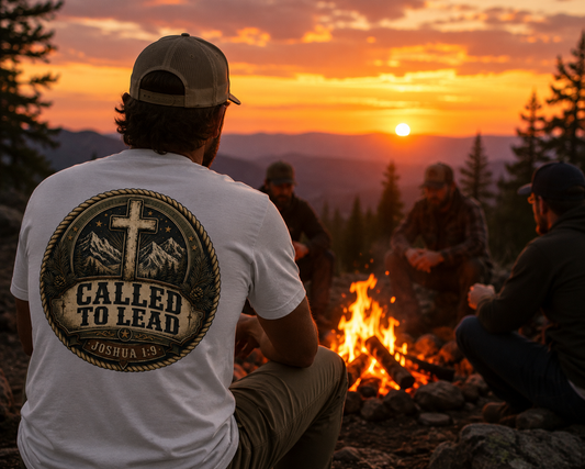 CALLED TO LEAD | Joshua 1:9 | Christian T-Shirt | Back Print