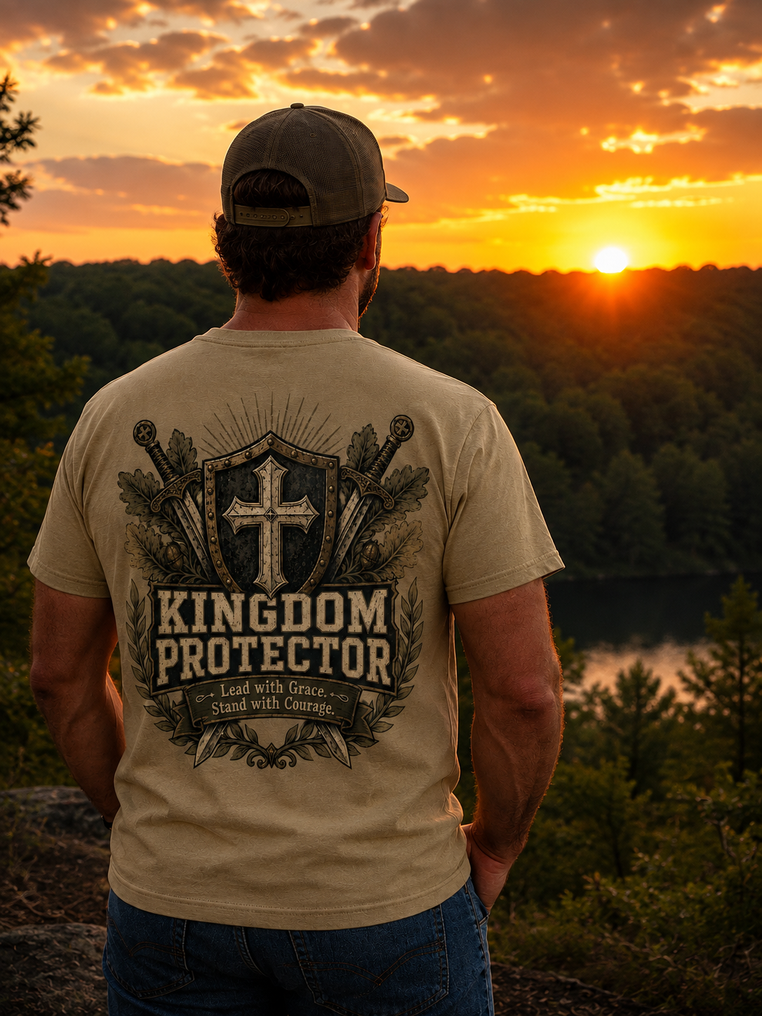KINGDOM PROTECTOR | Christian T-Shirt | Back Print