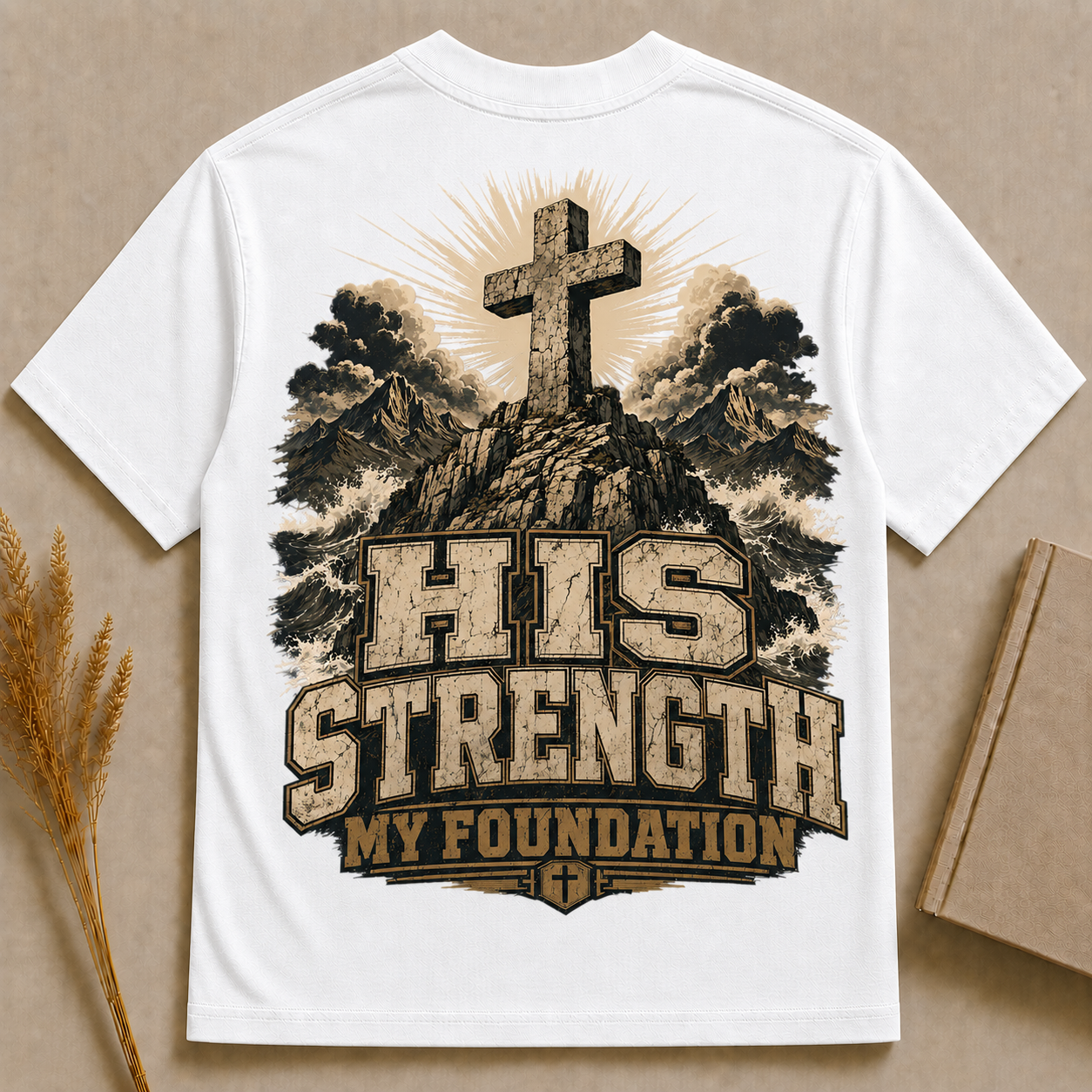 FOLLOW THE SHEPARD | Psalms 23 | Christian T-Shirt | Back Print