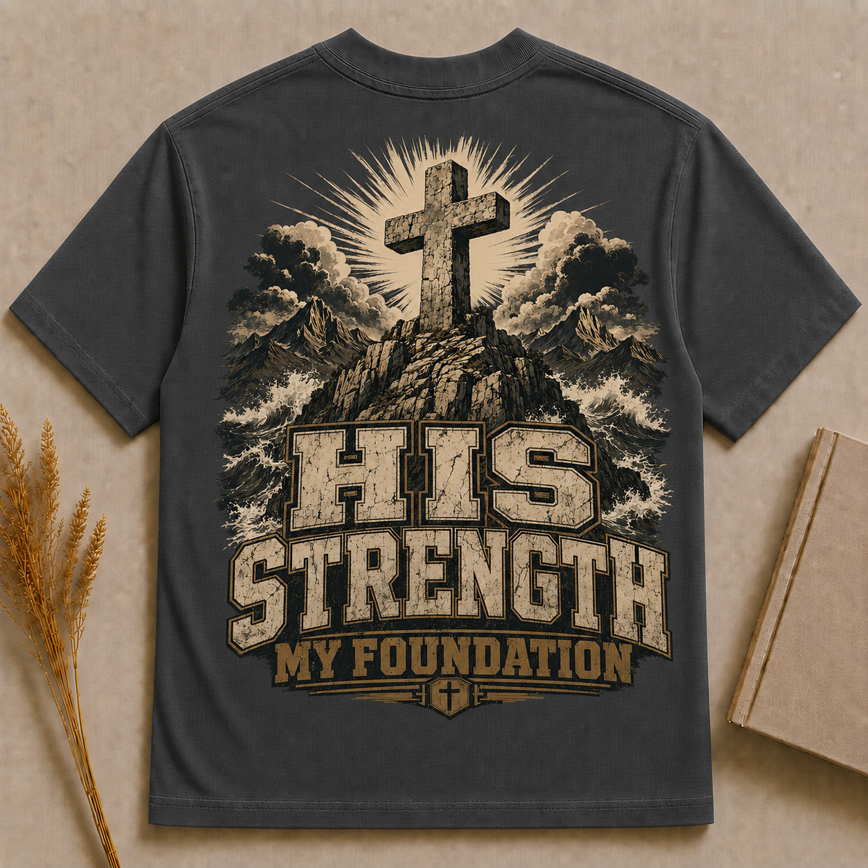 FOLLOW THE SHEPARD | Psalms 23 | Christian T-Shirt | Back Print