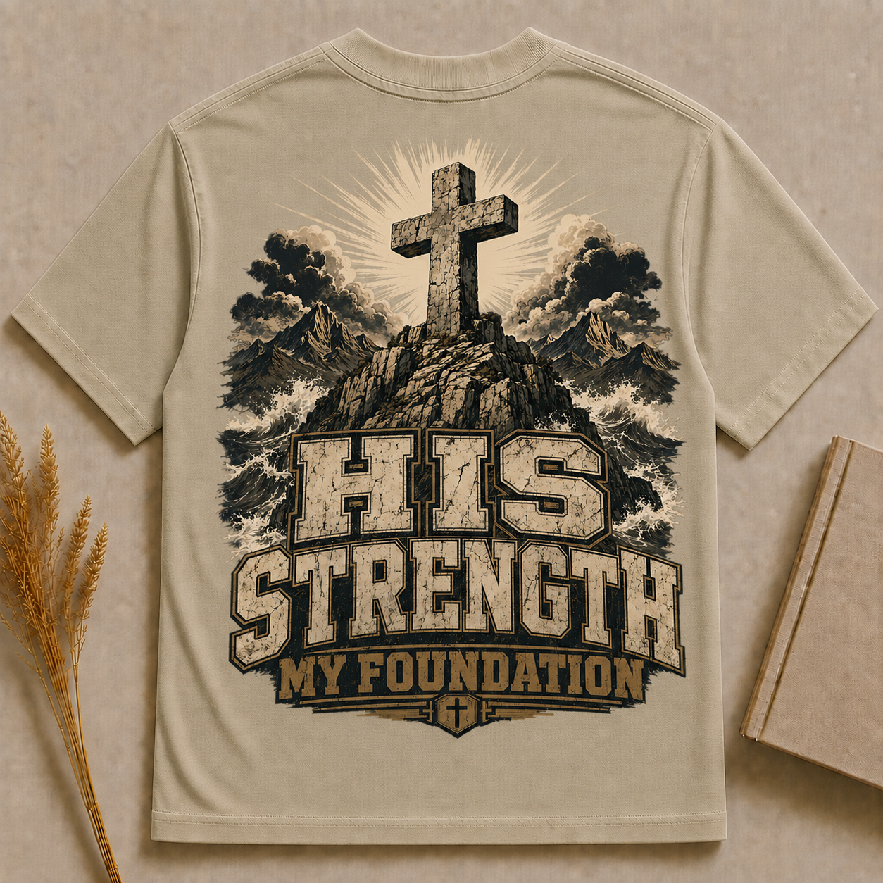 FOLLOW THE SHEPARD | Psalms 23 | Christian T-Shirt | Back Print