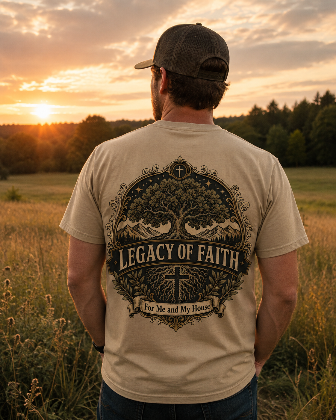 LEGACY OF FAITH | Christian T-Shirt | Back Print