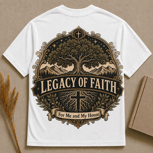 LEGACY OF FAITH | Christian T-Shirt | Back Print