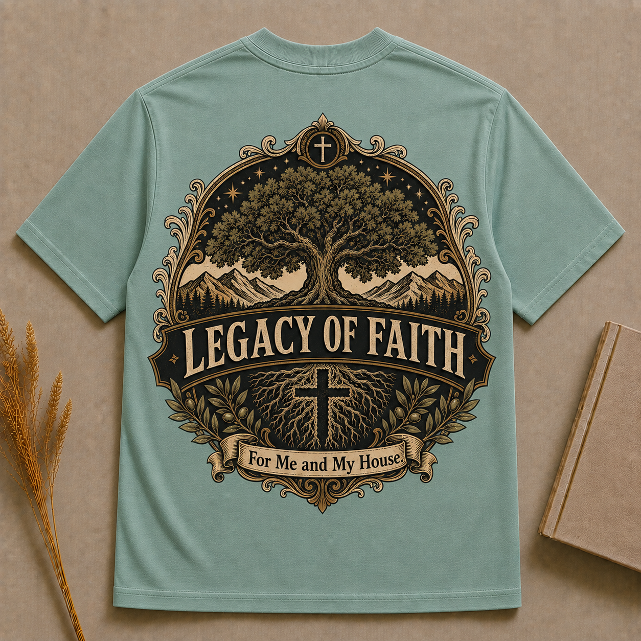 LEGACY OF FAITH | Christian T-Shirt | Back Print