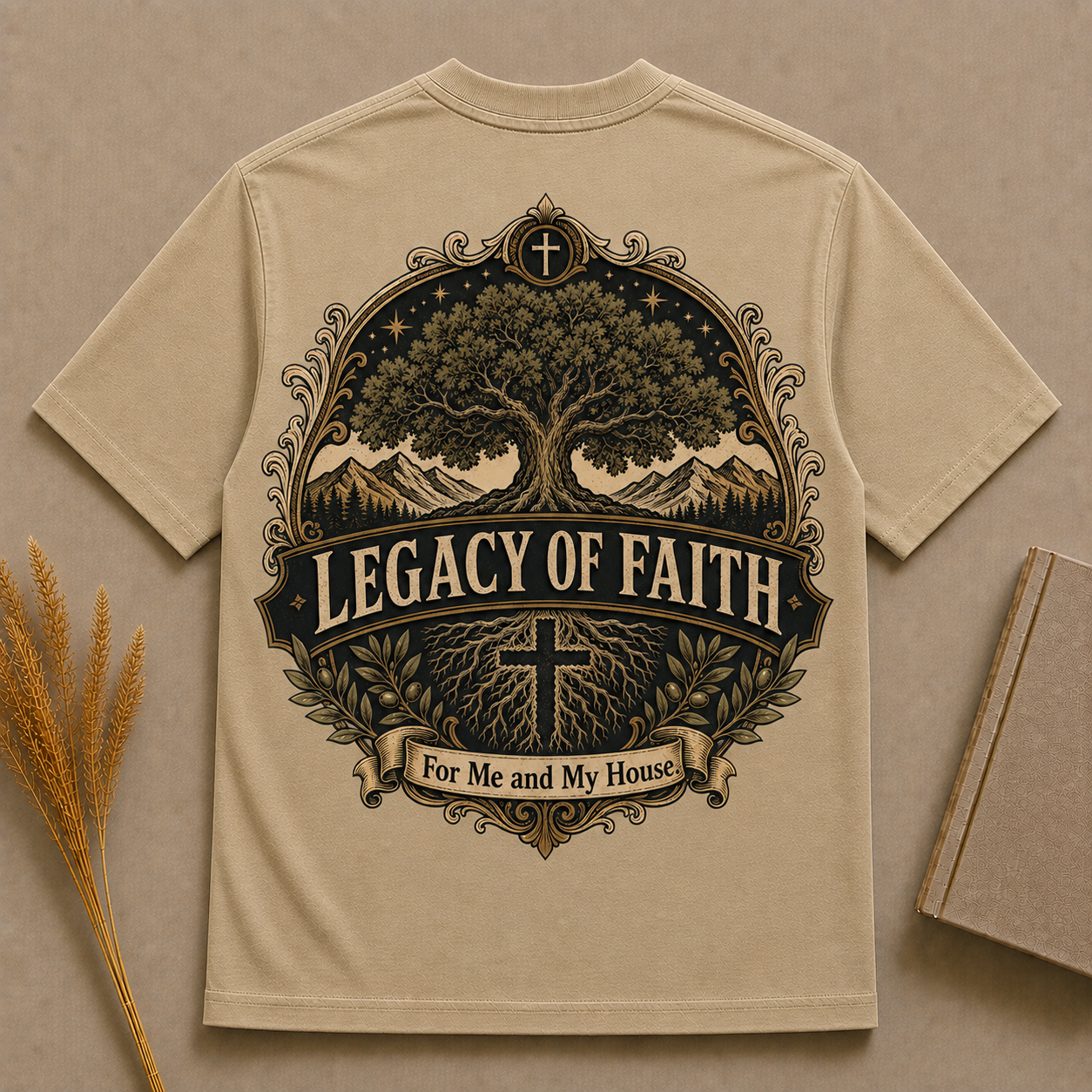 LEGACY OF FAITH | Christian T-Shirt | Back Print
