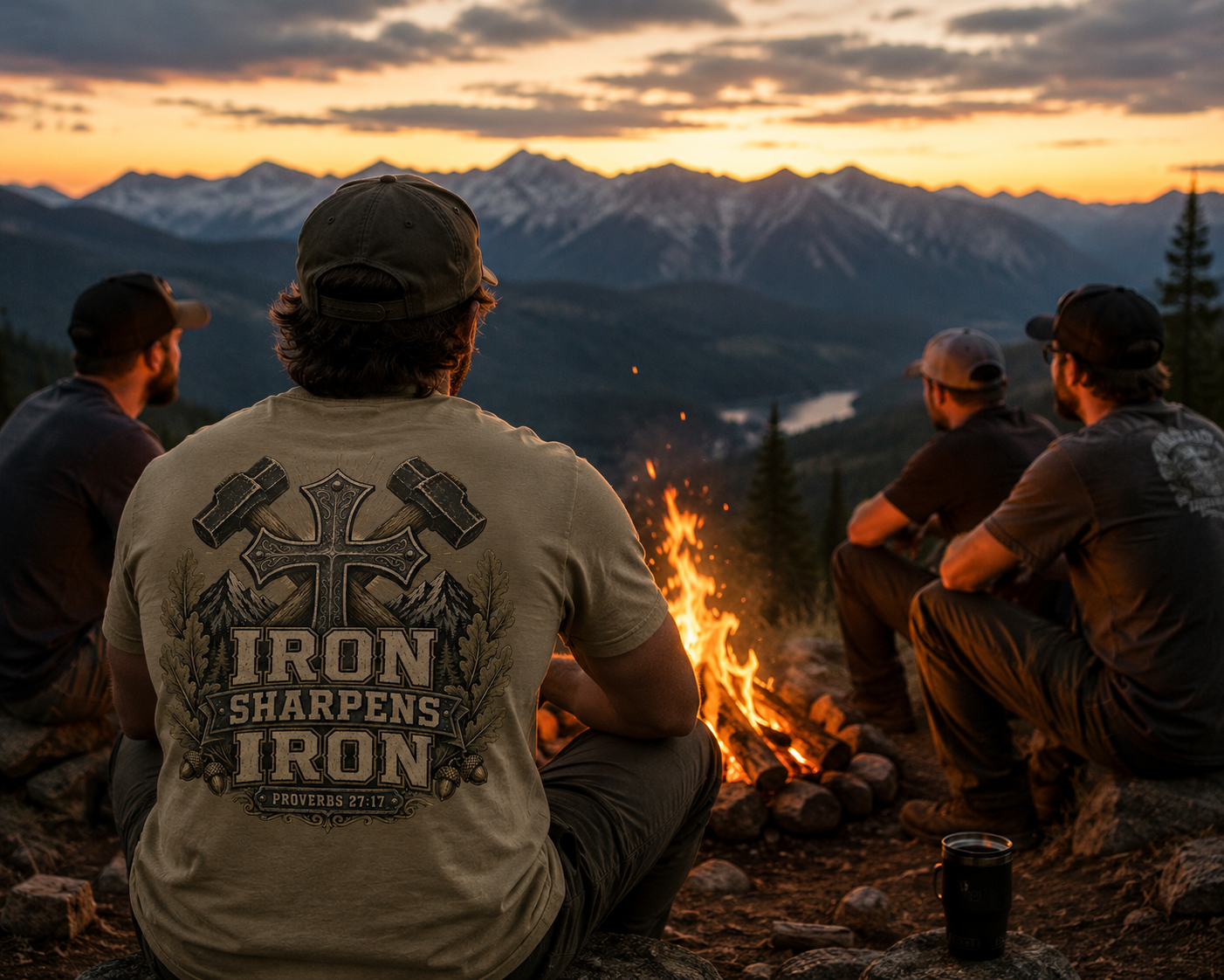 IRON SHARPENS IRON | Christian T-Shirt |  Back Print