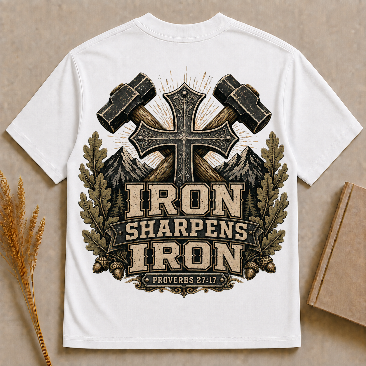 IRON SHARPENS IRON | Christian T-Shirt |  Back Print