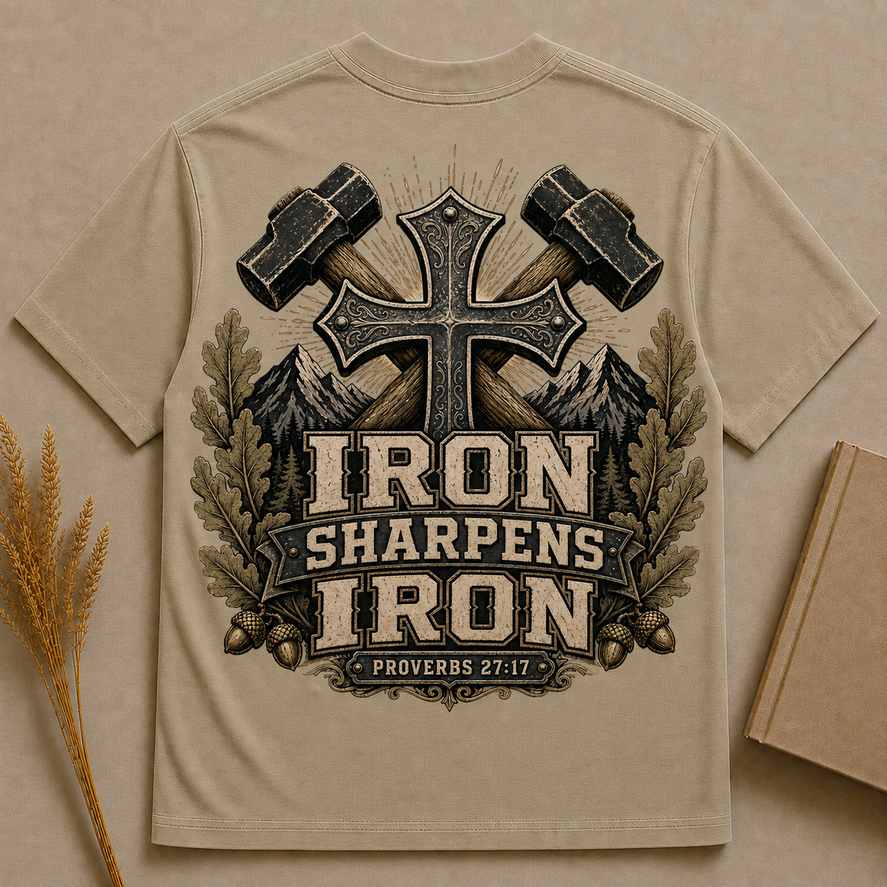 IRON SHARPENS IRON | Christian T-Shirt |  Back Print
