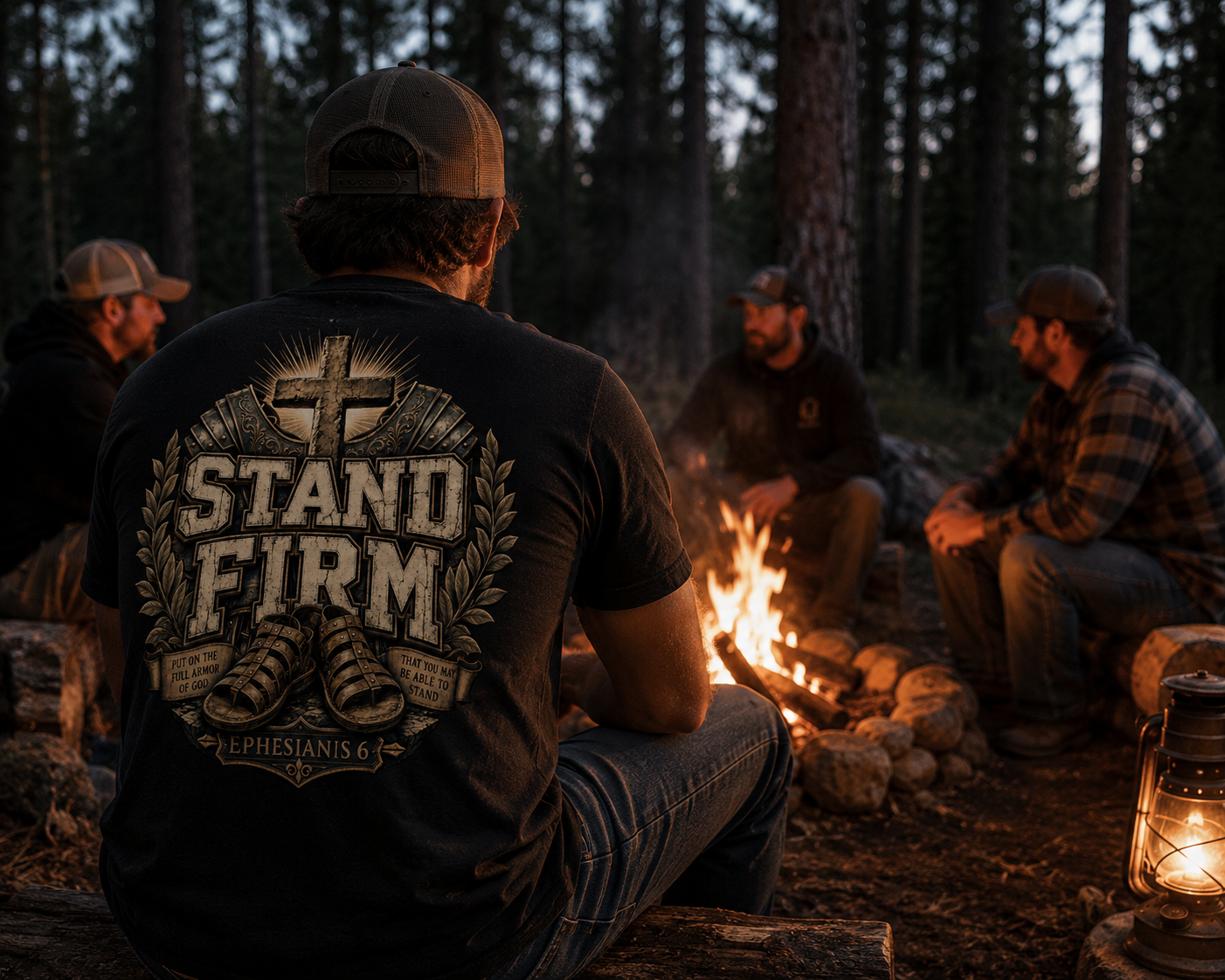 STAND FIRM | EPHESIAN 6 | Christian T-Shirt | Back Print